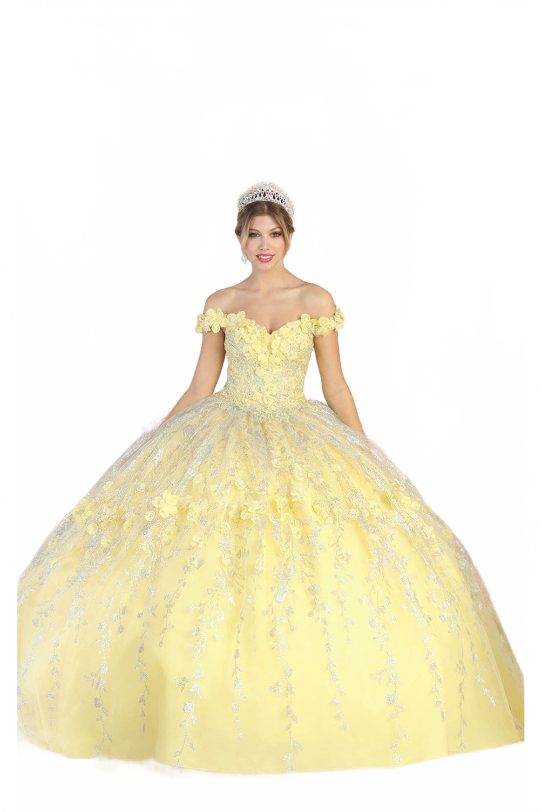 yellow sweet 16 dresses KissProm Ball Gown Lace Sweetheart Quinceanera Dress, Yellow / Custom Size making you the center of attention as you enter the room Vestidos de Quinceaera - Vestidos