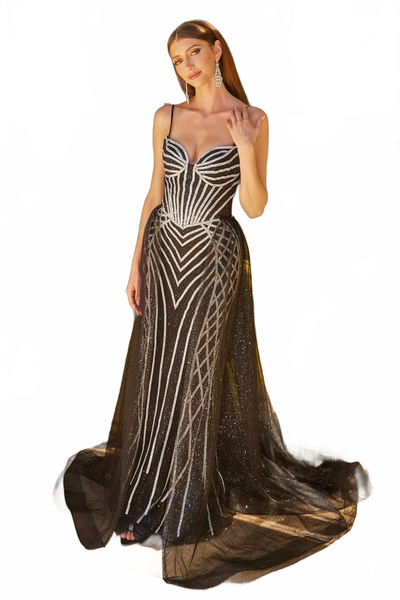 quinceanera mom dresses silver Long Metallic Sequin Quinceanera Sweet 16 Dress