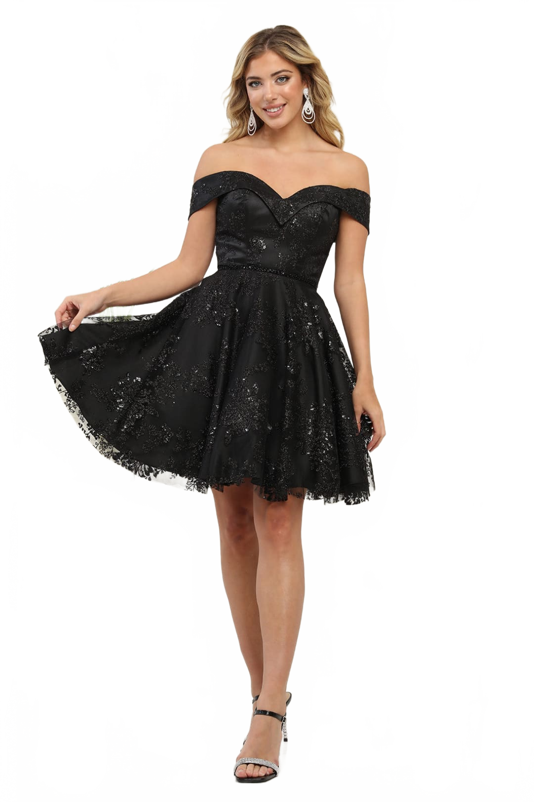 Dama Dresses for Quinceanera in Black Style MQ1933 Quince Outfit Black / 18