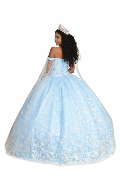 Sweet 16 Birthday Party Dress in Baby Blue Style Ball Gown