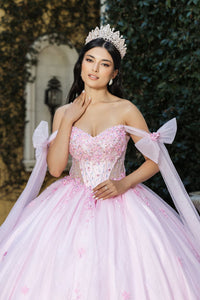 Pageant Dress Sweetheart Cape Sleeves Ball Gown By Layla K LK263 - Dress