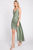 LA Merchandise LN3057 Simple V-Neck Wrap Short Bridesmaids Dress