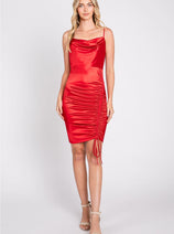 Red Bridesmaid Dresses-Inexpensive Lenovia 3058 Short Length Bodycon