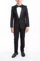 "Trent" 5-Piece Black Tuxedo Set by Perry Ellis Kids