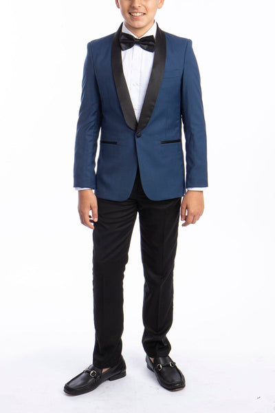 "Trent" Indigo 5-Piece Tuxedo Set by Perry Ellis Kids