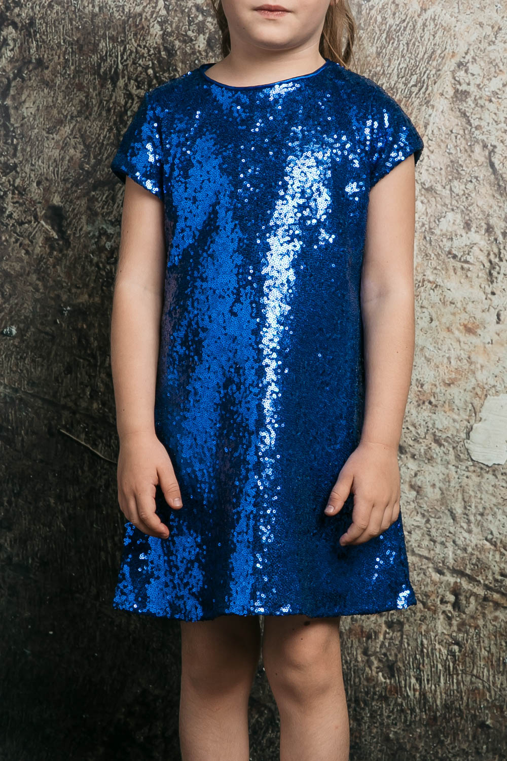 Short Sleeve Sparkle A-Line Dress for Holidays & birthday party by Bella Princess 288