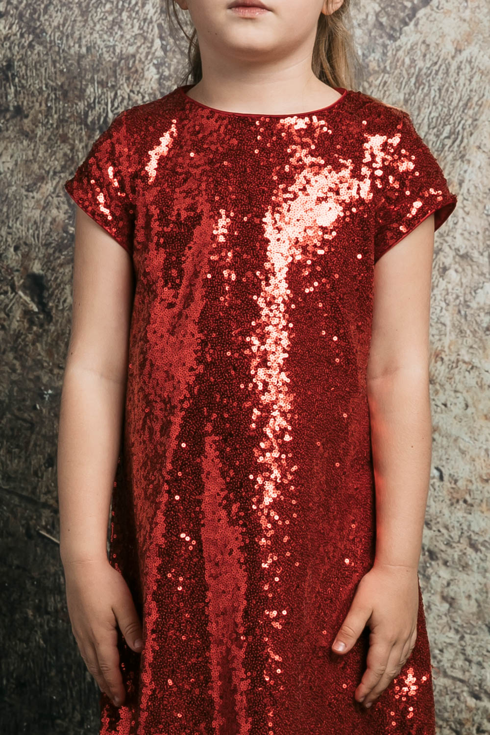 Short Sleeve Sparkle A-Line Dress for Holidays & birthday party by Bella Princess 288