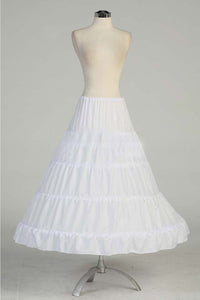 Petticoat Crinoline 4 Hoop Skirt for Quinceanera Dresses & Ball Gowns - White - Accessories