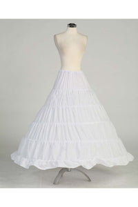 Petticoat Crinoline 5 Hoop Skirt for Ball Gowns & Quinceanera Dresses - White - Accessories