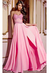 Pink Long Prom Dress: Jovani D6021 - Prom