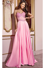 Pink Long Prom Dress: Jovani D6021 - Prom