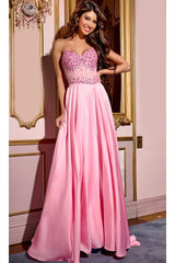 Pink Long Prom Dress: Jovani D6021 - Prom