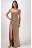 Couture Fashion Dress CF19201217 by FG - Gold / Dress