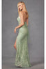 Plunging V-Neck Embellished Prom Dress by Juliet JT2437A - Dress