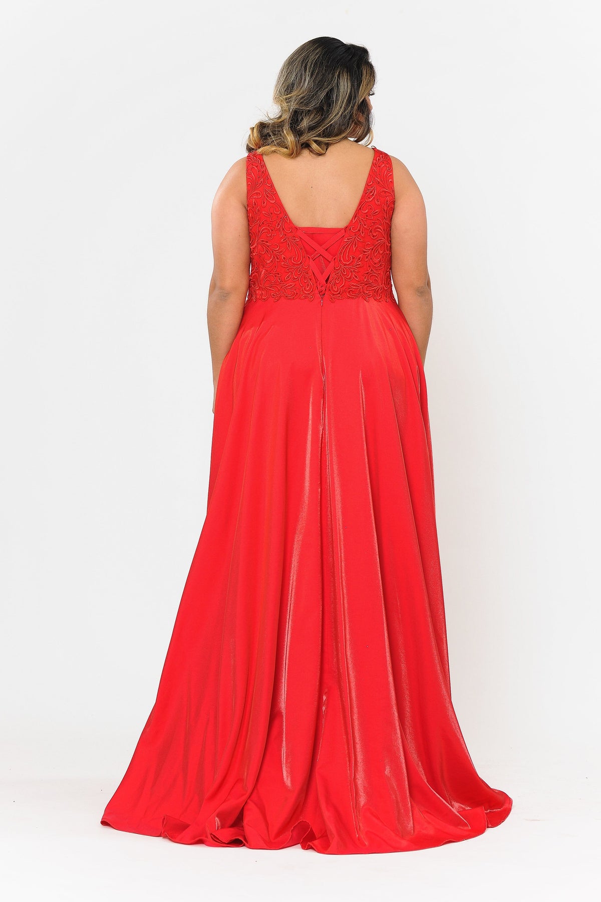 Poly USA Red Long Formal Dresses