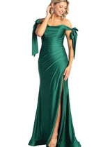 Hunter Green Bridesmaid Dresses-Inexpensive May Queen MQ1858 Long Gown