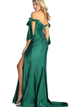 Hunter Green Bridesmaid Dresses-Inexpensive May Queen MQ1858 Long Gown