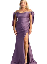Plus Size Long Evening Gown Maxi Formal Dress for Women By May Queen MQ1858