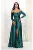 Plus Size Dress For A Wedding Guest - HUNTER GREEN / 4