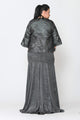 Poly USA JK1922 Plus Size Metallic Single Button Jacket