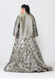 Poly USA JK1908 Plus Size Two Tone Metallic Formal Jacket