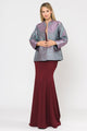 Poly USA JK1908 Plus Size Two Tone Metallic Formal Jacket