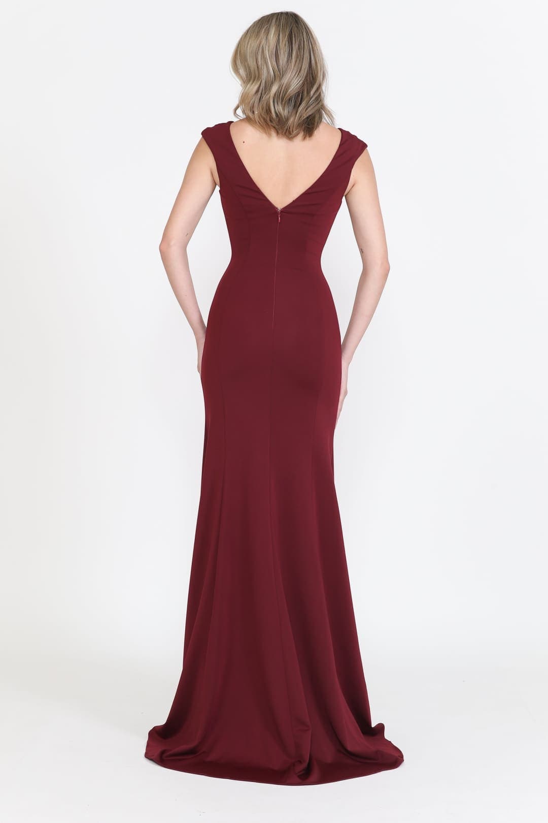 V-neckline Formal Evening Gown