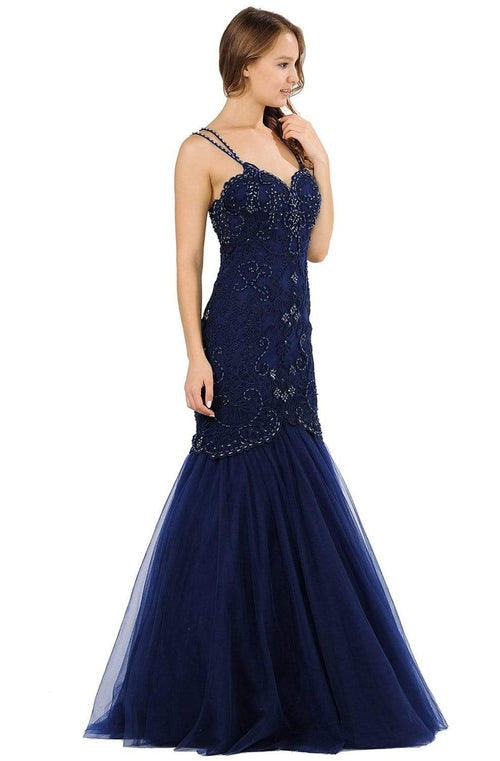 Poly USA Ice Blue Prom Dresses