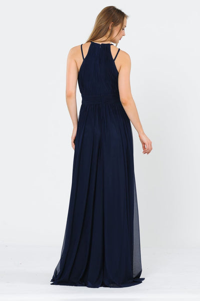 Ruched Bridesmaids Long Dress - LAY8396