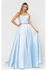 Special Occasion A-Line Formal Prom Dress - BLUE / XS