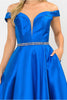 Off The Soulder Prom Formal Gown