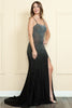 Poly USA 9140 Iridescent Rhinestone Lace - Up Corset Back Gown - Dress