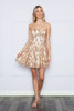 Poly USA 9196 Glitter Short Homecoming Dress