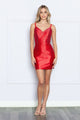 Poly USA 9220 Dual Straps Embellsihed Cocktail Dress