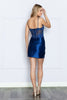Poly USA 9222 Lace Applique Spaghetti Straps Corset Bone Party Dresses - Dress