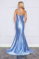 Poly USA 9258 Corset Bone Dual Spaghetti straps Stretch Pageant Dress - Dress