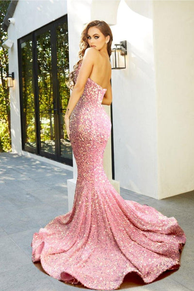 Portia And Scarlett 21208 Strapless Long Prom Dress - Blush / Prom Dress