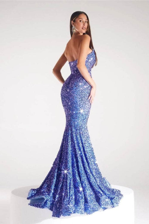 Portia and Scarlett PS21208 -long- Strapless Sequin Evening Gown - Gold / 4 - Dress