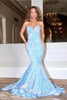 Portia and Scarlett PS21208 -long- Strapless V-Neck Sequin Gown - Rose / Dress