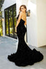 Portia and Scarlett PS21208 -long- Strapless V-Neck Sequin Gown - Rose / 00 - Dress