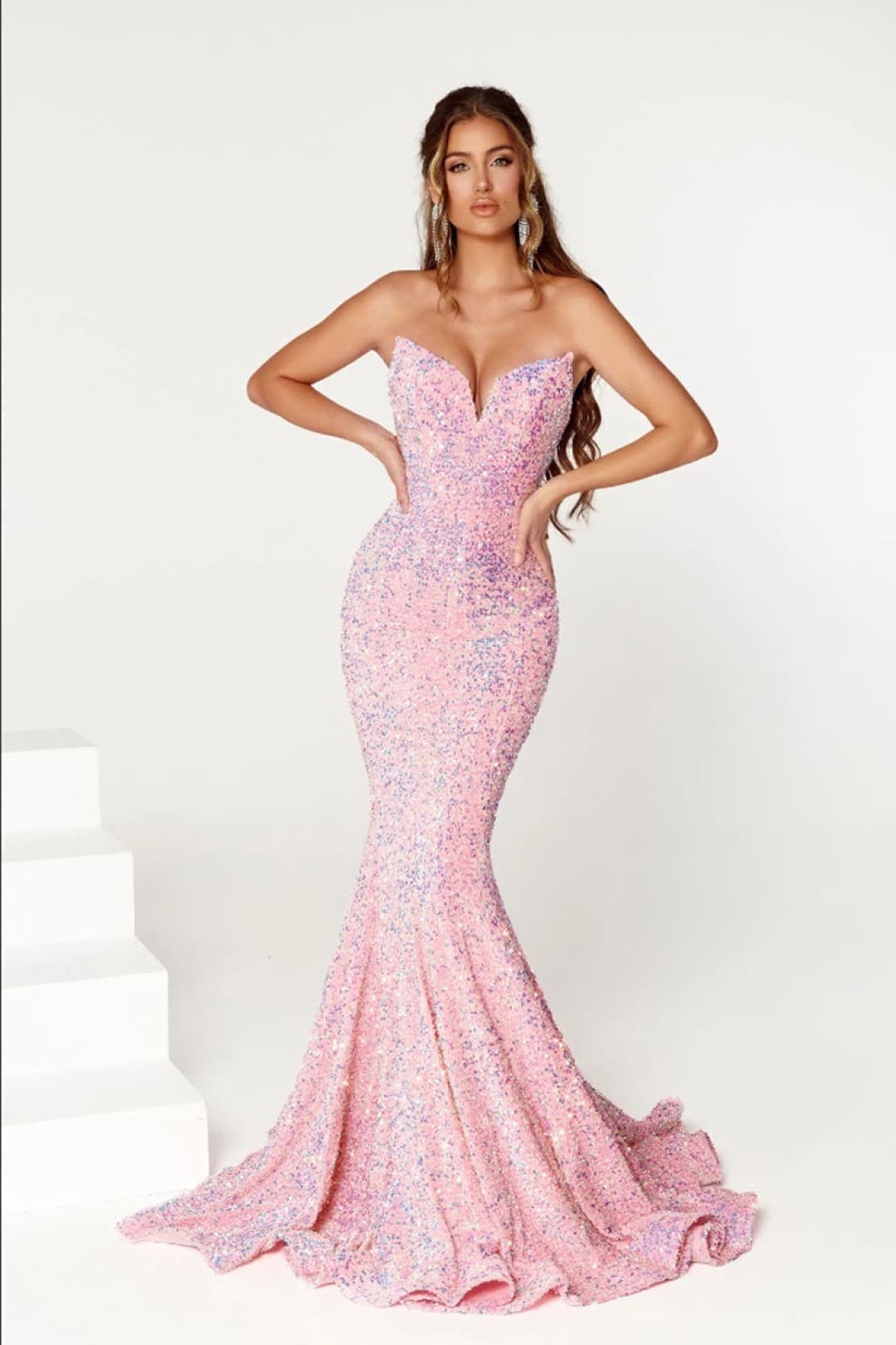 Portia and Scarlett SP21208 Sweetheart Pageant Sequin Gown - Dress