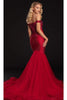 Portia and Scarlett PS21251 -long- Off Shoulder Trumpet Gown with Glittering Accents - Dress