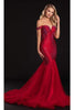 Portia and Scarlett PS21251 -long- Off Shoulder Trumpet Gown with Glittering Accents - Dress