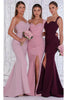 Portia and Scarlett PS21258 - Draped One Shoulder Evening Gown for Effortless Style - Mauve / 00 - Dress