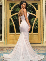 Portia and Scarlett PS22036-long-Boned Corset Long Mermaid Formal Prom Gown