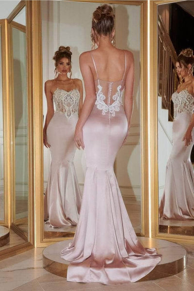 Portia and Scarlett PS22162 -long- Prom Gown with an Embellished Illusion Bodice for Elegance - Dress