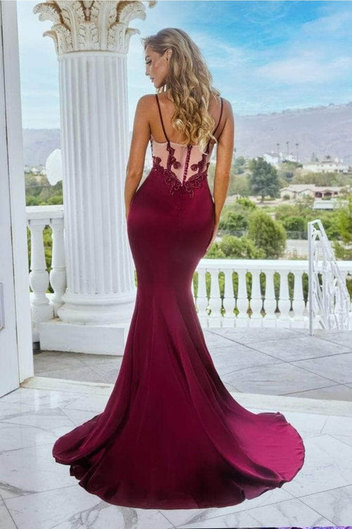 Portia and Scarlett PS22162 -long- Prom Gown with an Embellished Illusion Bodice for Elegance - Dress