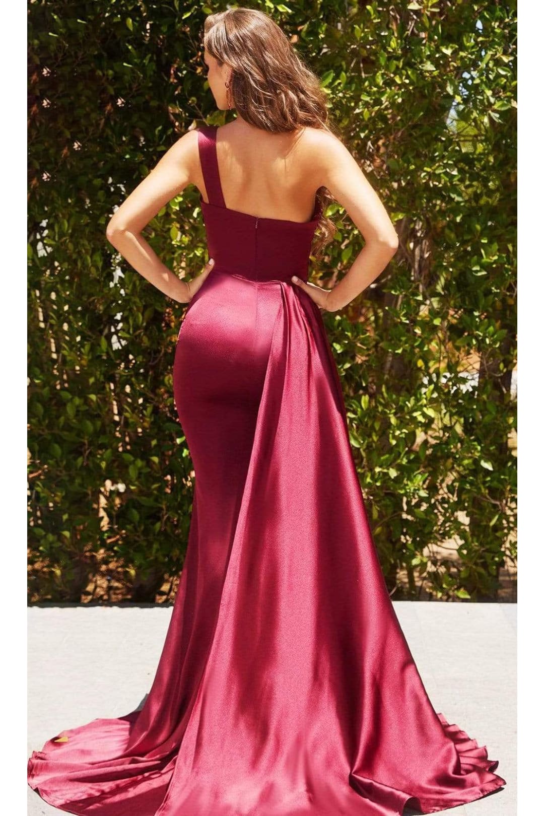 Portia and Scarlett PS22276 -long- One Shoulder Ruched Dress with Elegant Embellishments - Dress