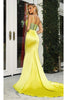 Portia and Scarlett PS22325 -long-Cowl Style Illusion Cutout Gown - Aqua / 8 - Dress