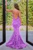 Portia and Scarlett PS22350 -long- One-Shoulder Sequin Mermaid Gown - Cobalt / 22 - Dress